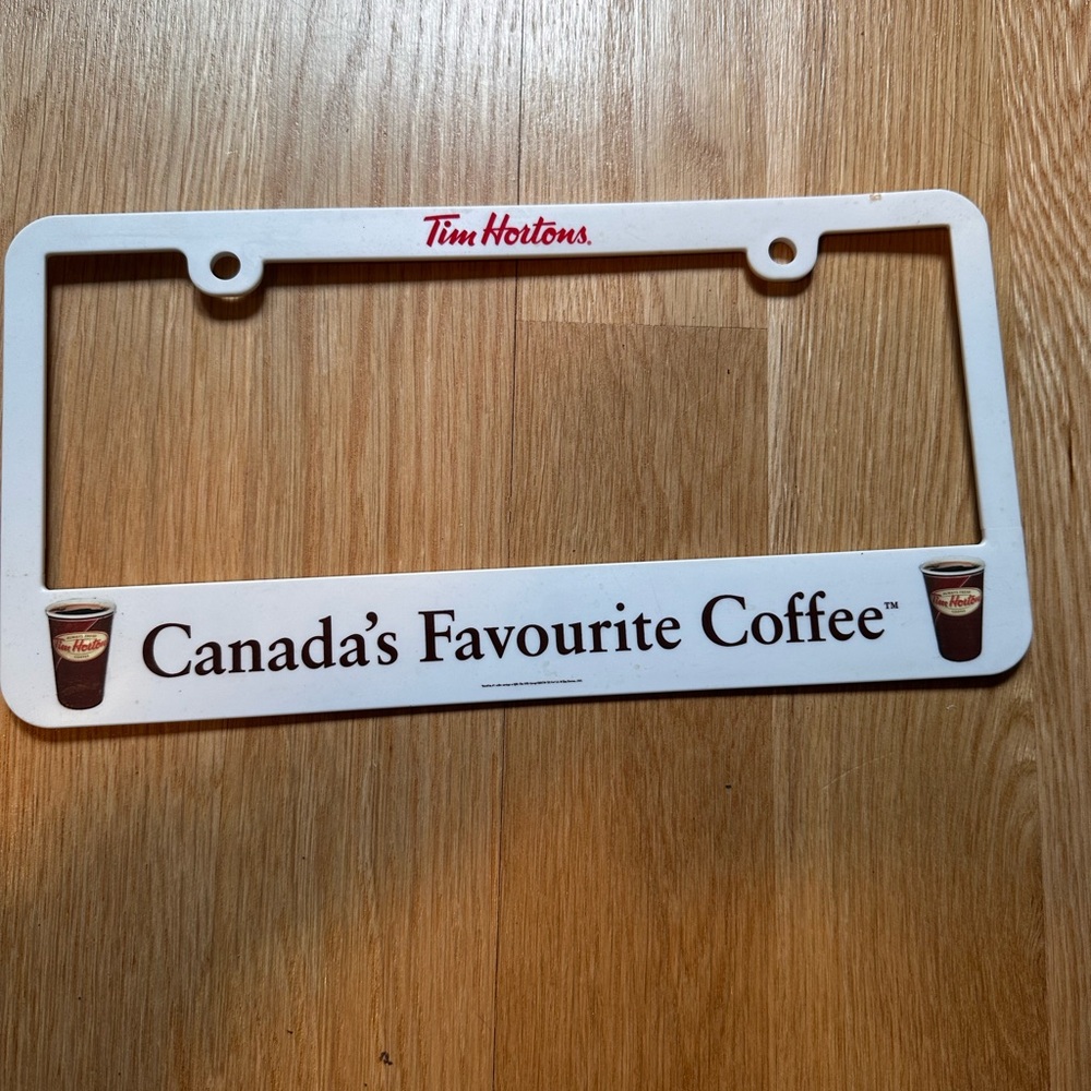Vintage Tim Hortons License Plate Cover - 2 choices